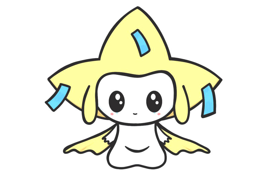 可爱的口袋妖怪基拉祈简笔画画法简单
