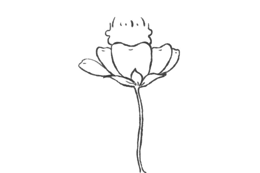 小花仙简笔画画法步骤