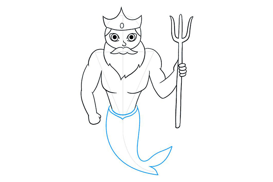 如何画海神