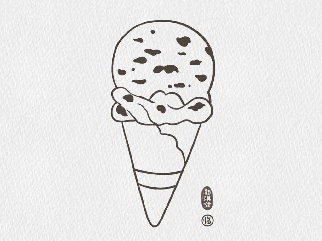 一组雪糕简笔画图片