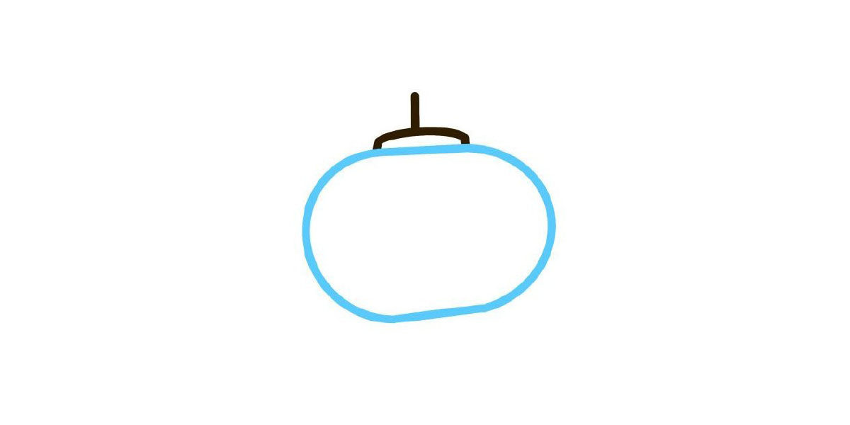 灯笼简笔画画法教程