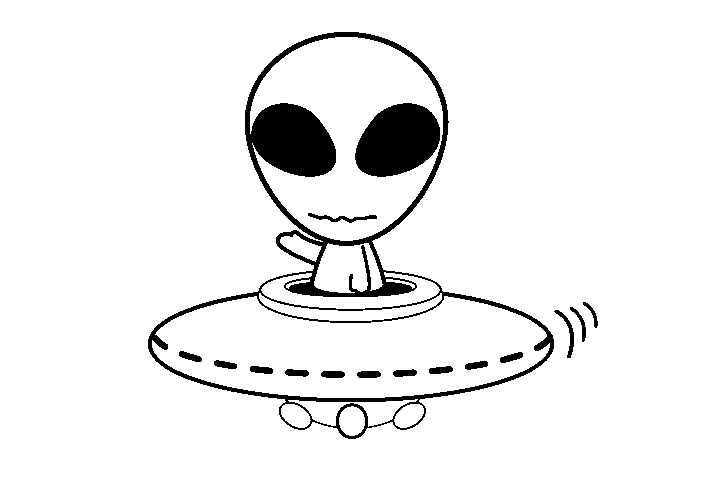 可爱的外星生物简笔画