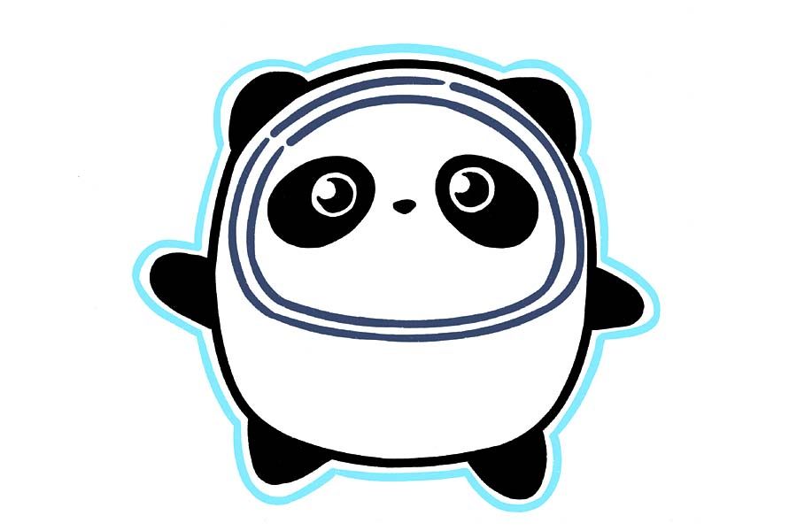 冰墩墩简笔画教程大全