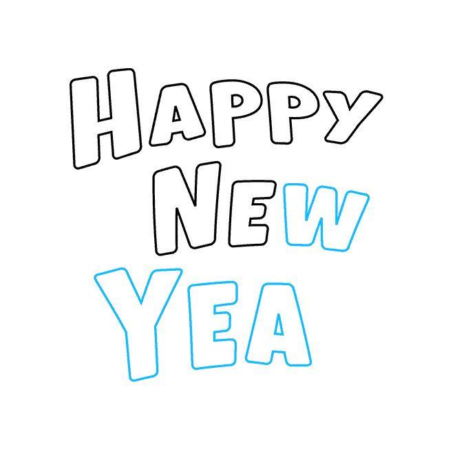 新年贺卡怎么画