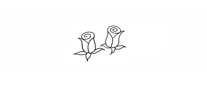 玫瑰花简笔画画法详解