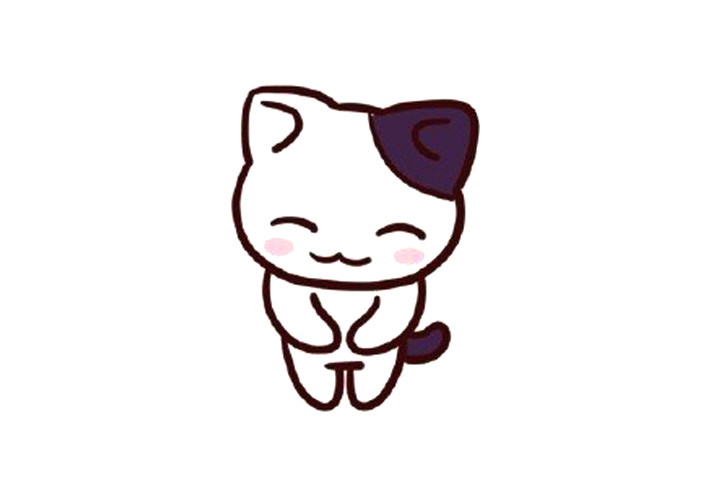怎么画小猫简简笔画步骤
