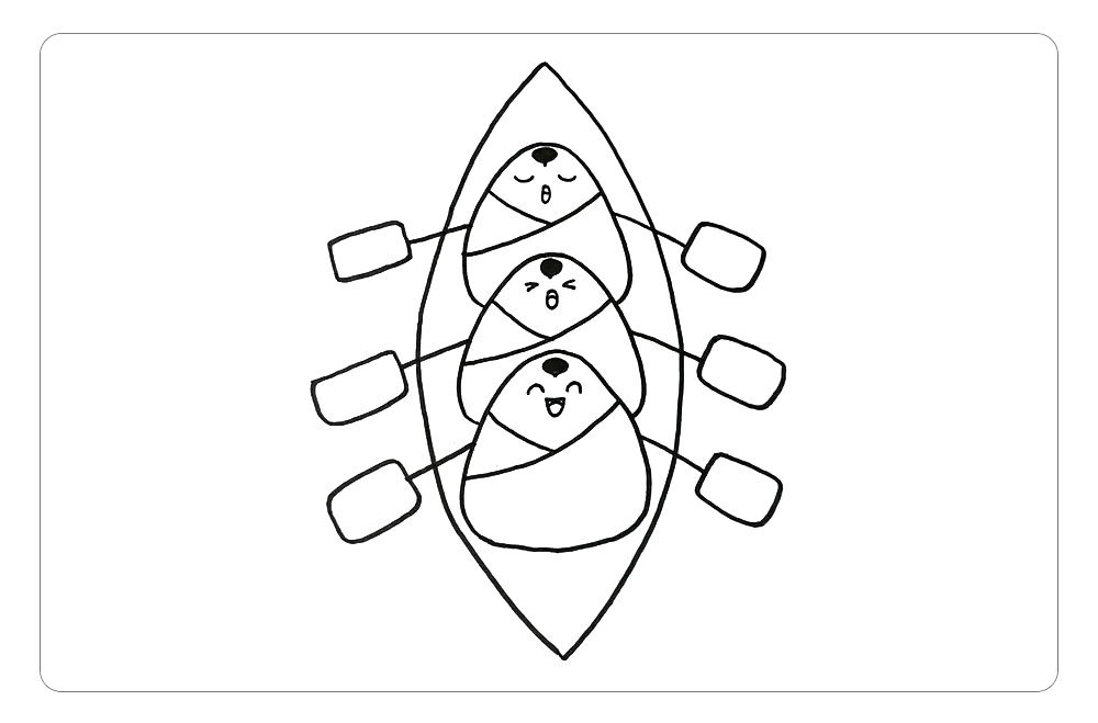 端午节赛龙舟 可爱的粽子简笔画教程