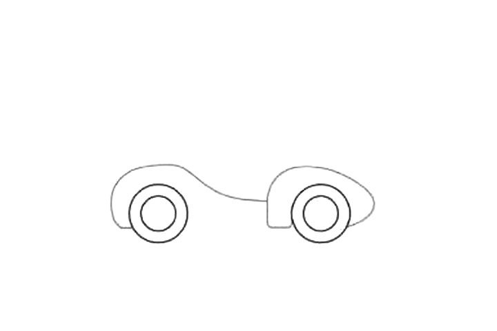 跑车简笔画画法步骤