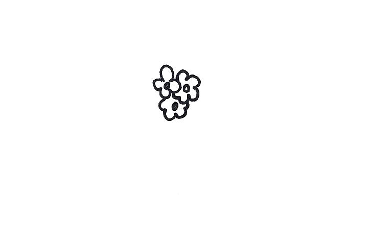 杜鹃花盆栽简笔画