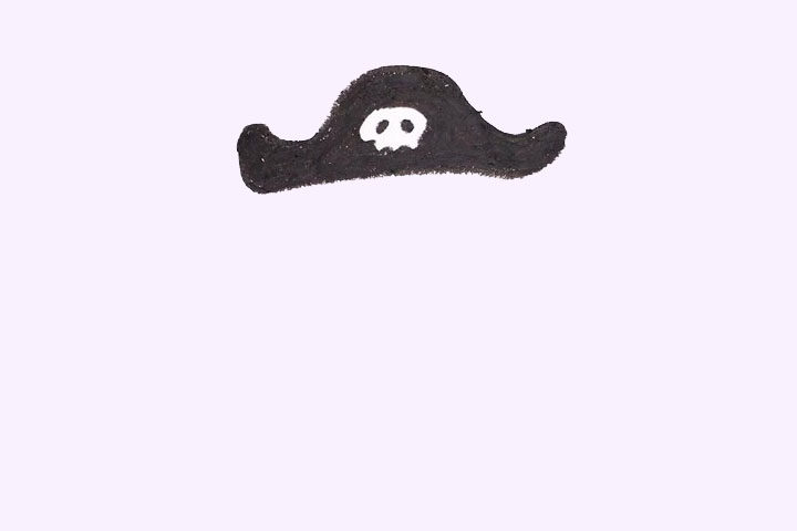 大胡子海盗简笔画教程