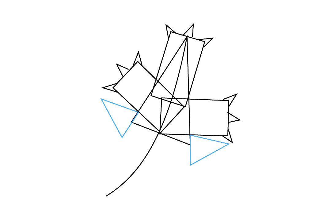 枫叶怎么画