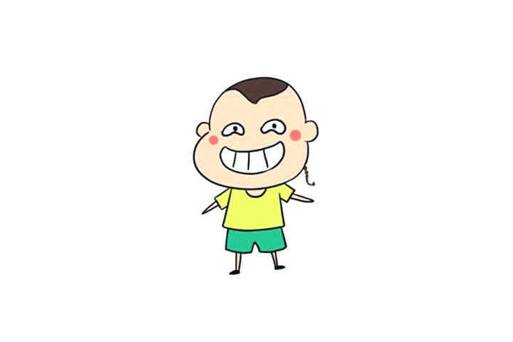 暑假计划卡通人物插画