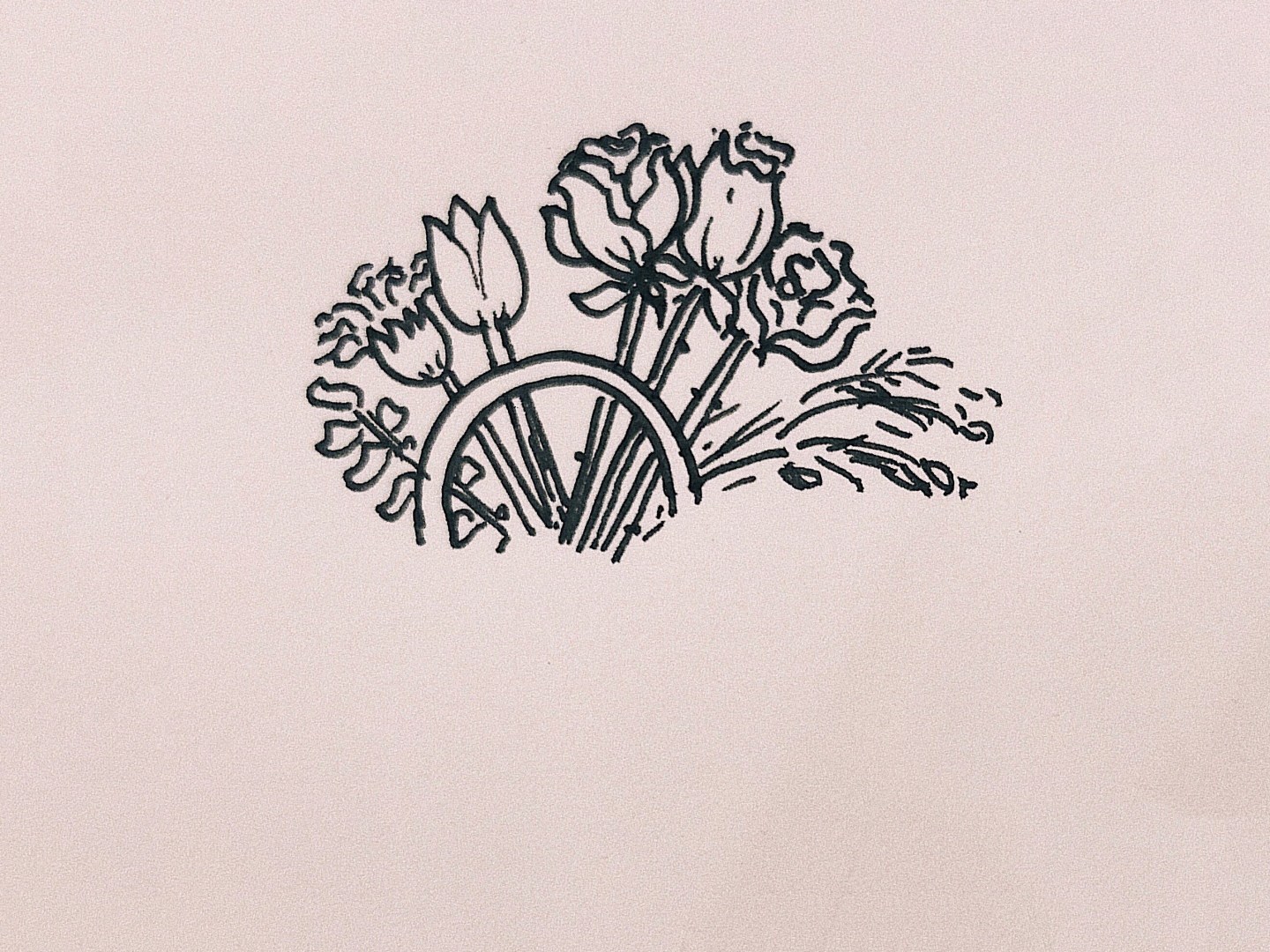 美丽的小花篮怎么画 教师节简笔画素材
