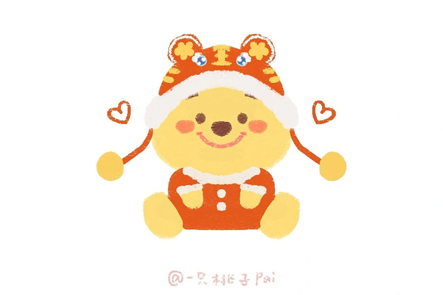 迪士尼新年简笔画
