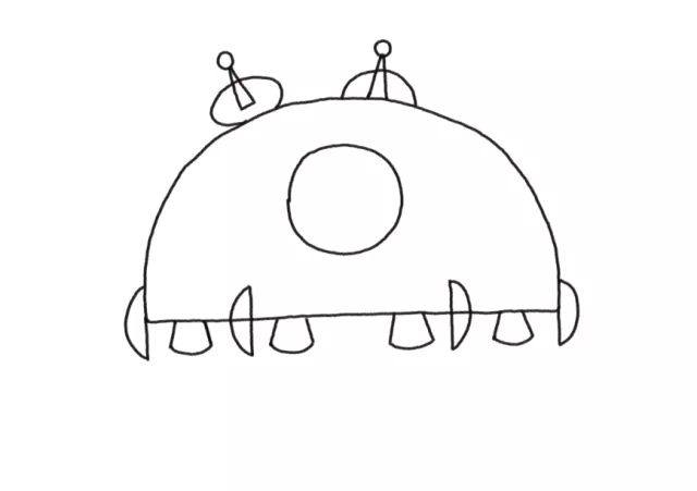 外星飞船怎么画