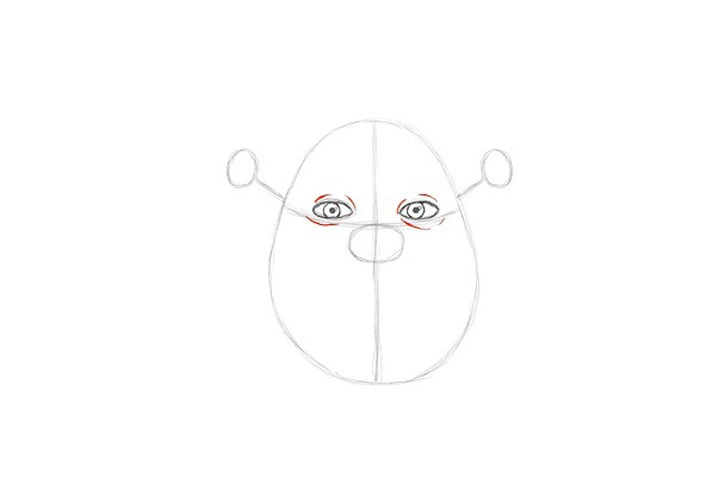怪物史莱克头像详细画法步骤