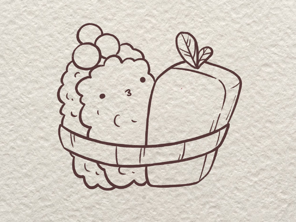 三文鱼寿司简笔画画法