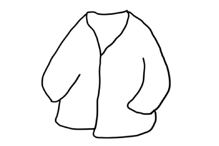 格子外套怎么画