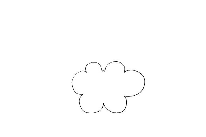 天空之城简笔画画法步骤