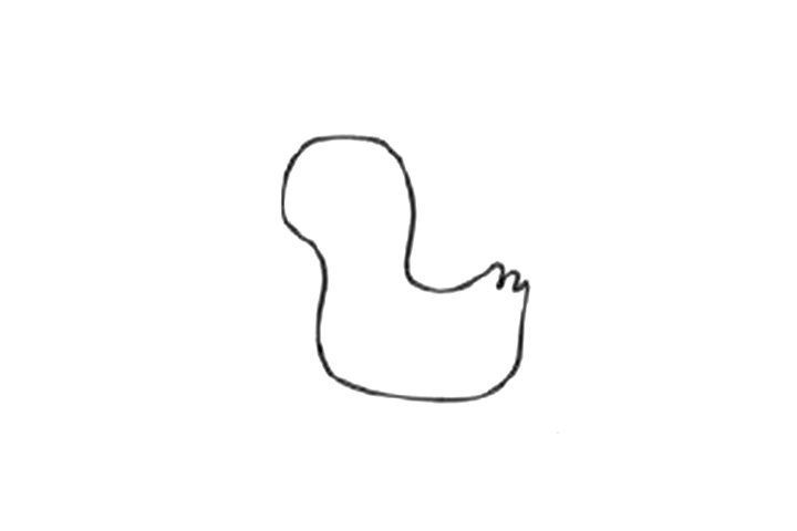 简单可爱的鸭子简笔画画法步骤