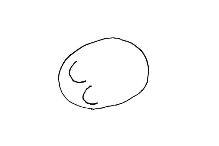 一盘饺子简笔画画法步骤