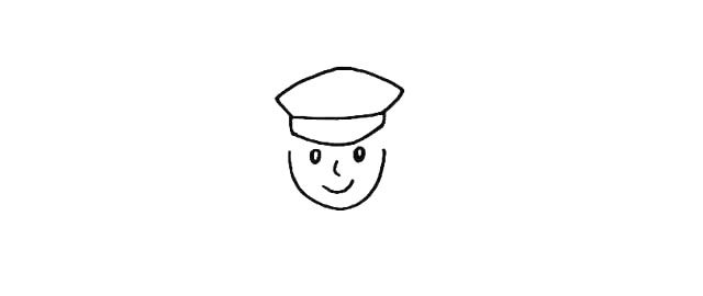 警察简笔画画法步骤