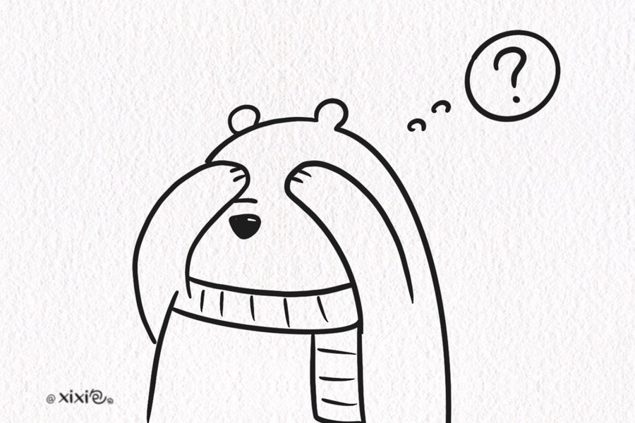 一组可爱小动物简笔画图片
