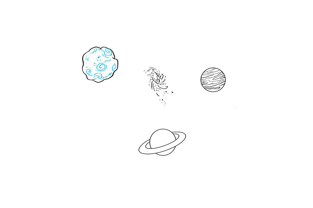太空和行星绘画教程