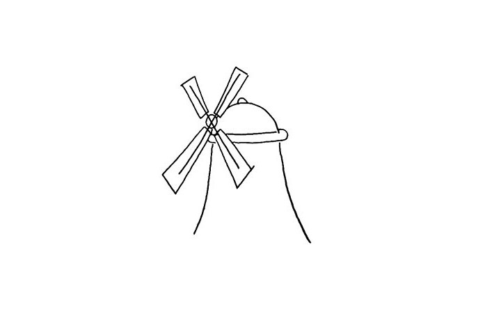 大风车简笔画教程