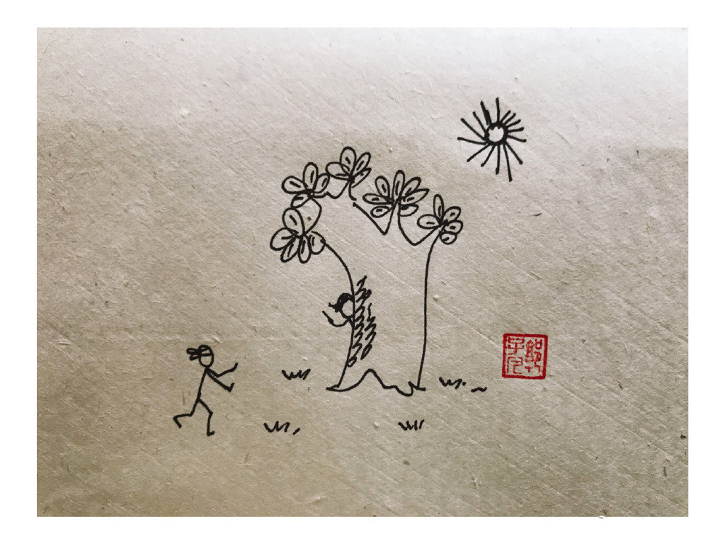 一组春天风景简笔画图片