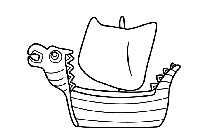 古代帆船的画法