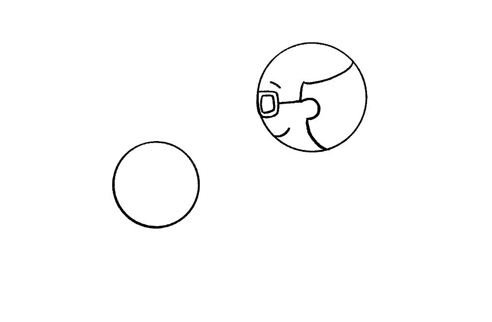 学画重阳敬老简笔画