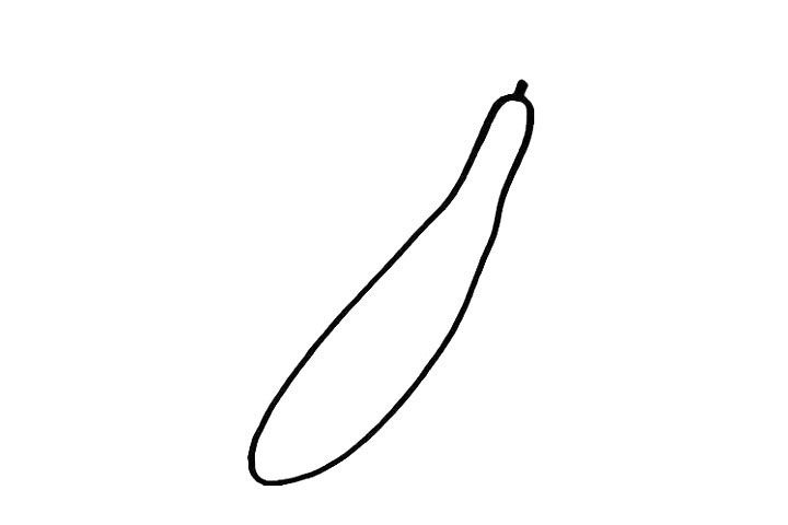 黄瓜简笔画画法步骤