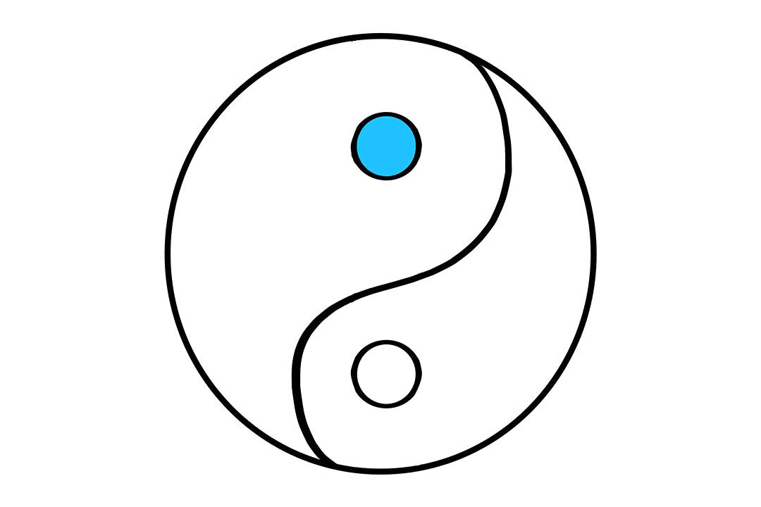 八卦太极图怎么画