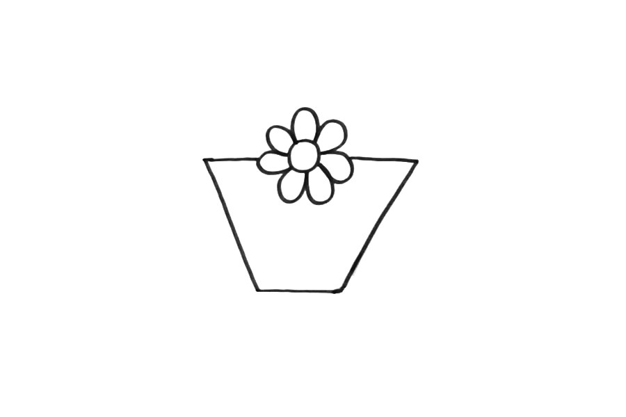 漂亮的花束怎么画