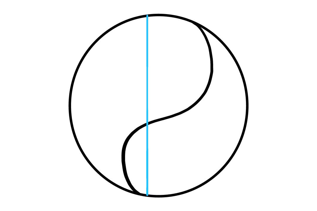 八卦太极图怎么画