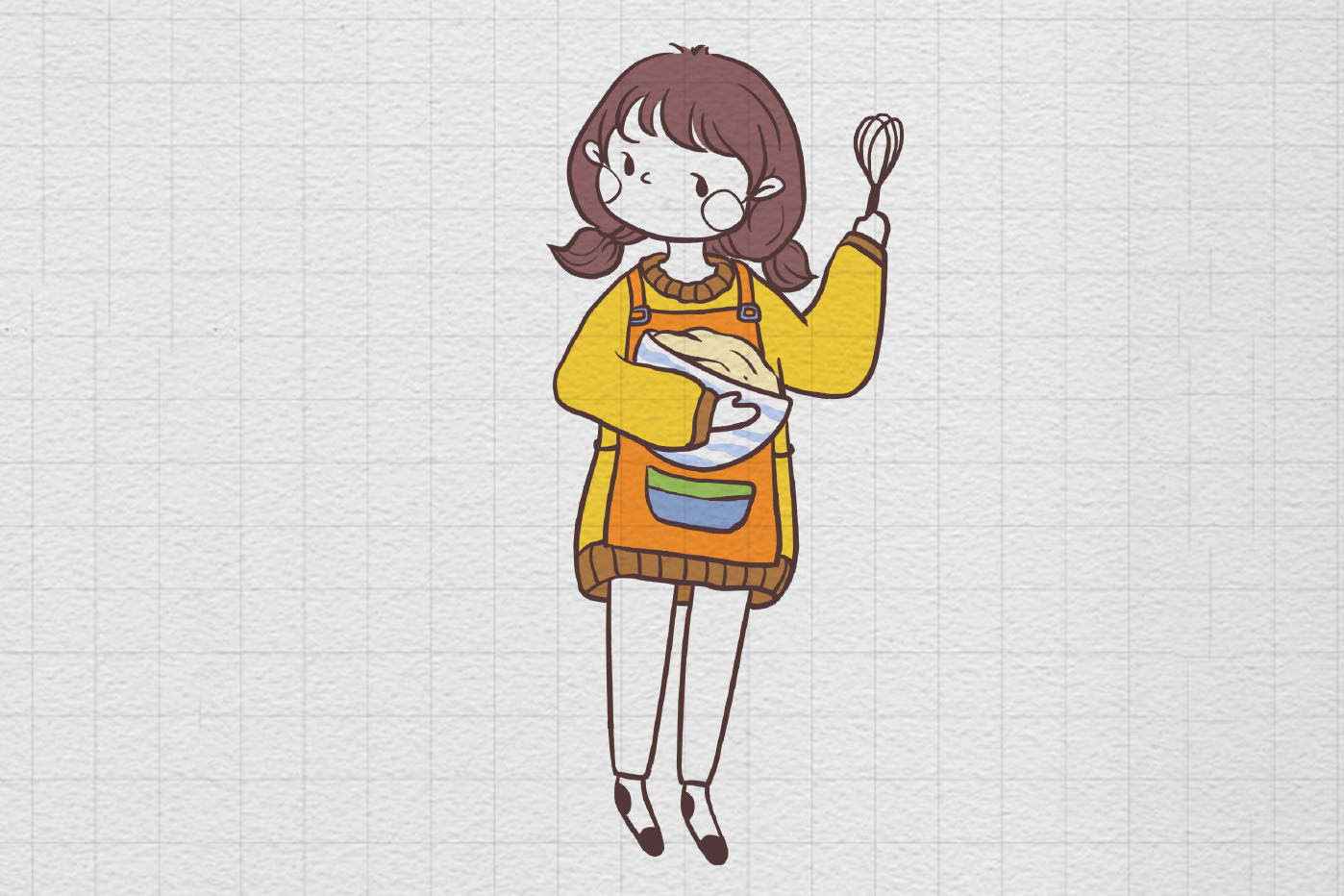 我的美少女妈妈简笔画画法步骤