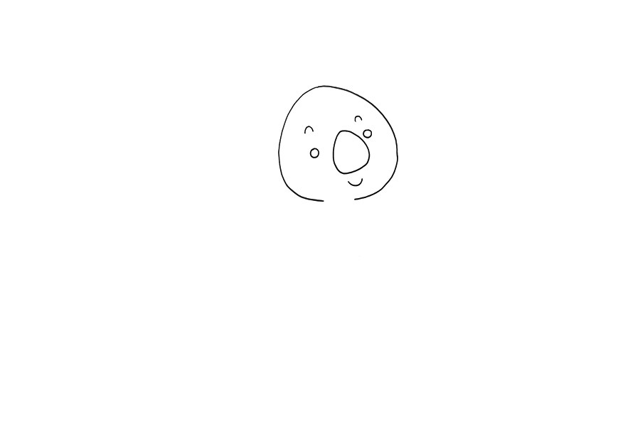 一步一步学画可爱考拉