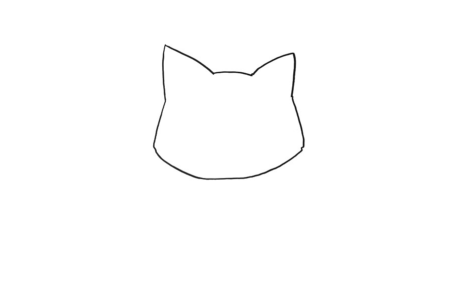 可爱的橘猫卡通简笔画