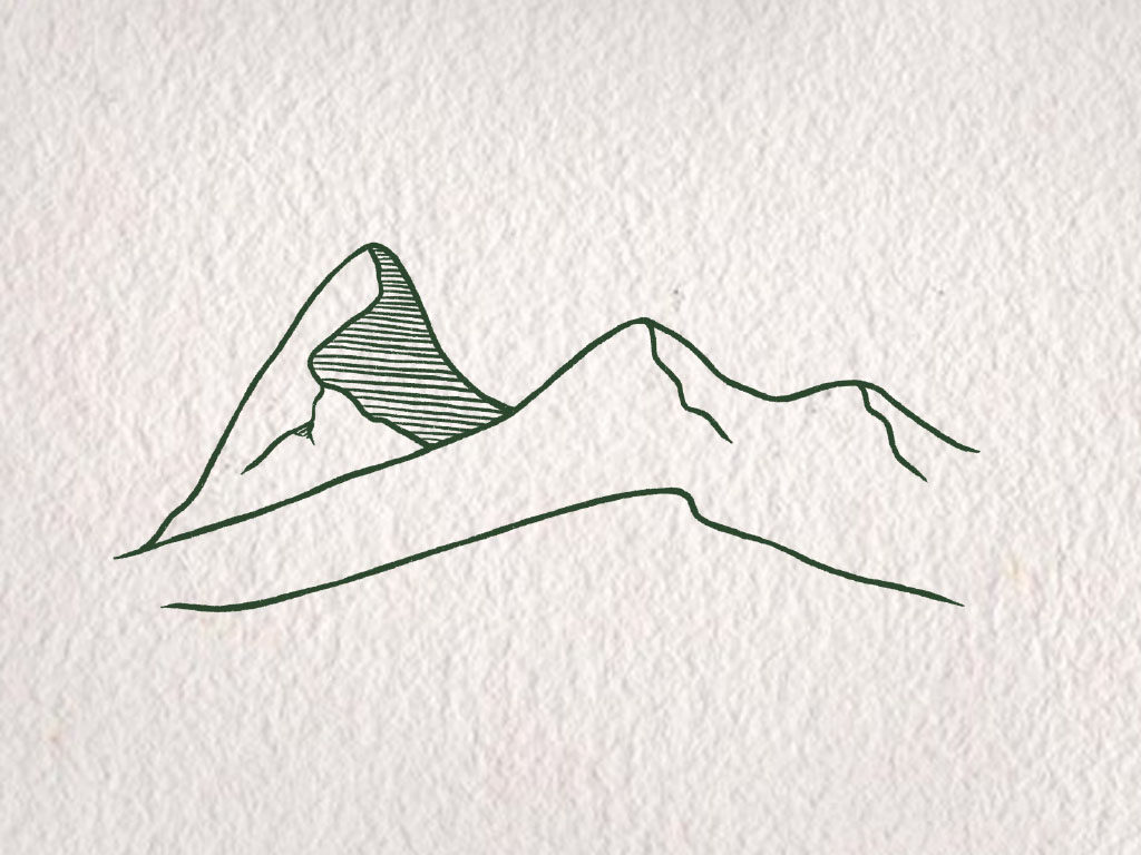 超级简单的沙漠风景简笔画