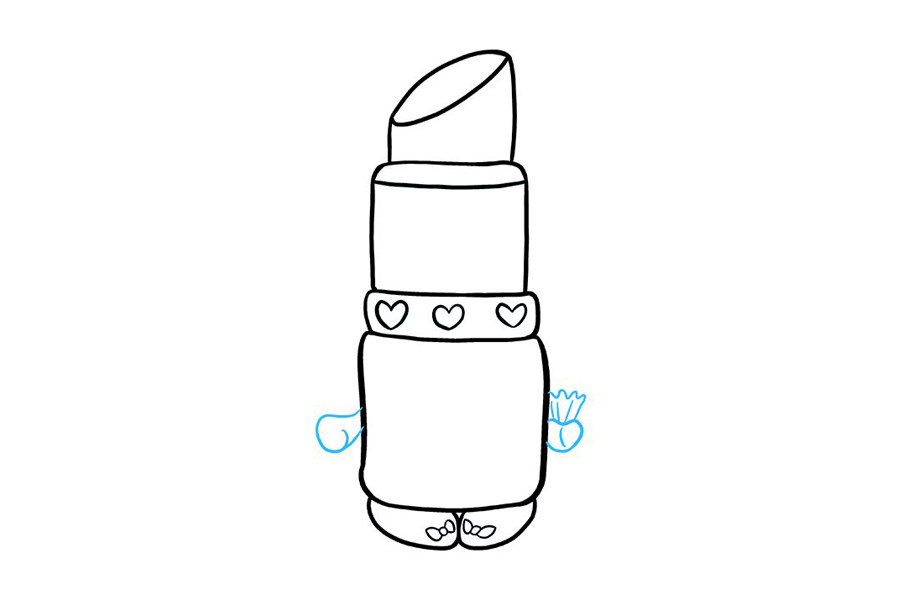 可爱的口红怎么画