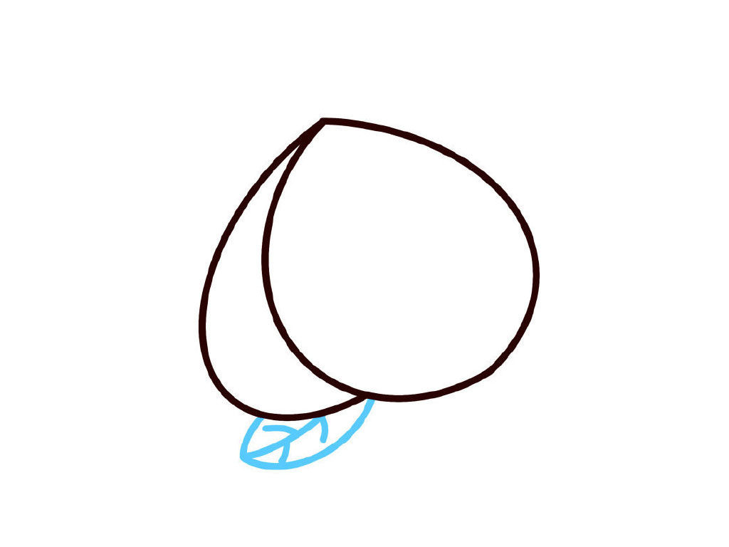 桃子简笔画教程