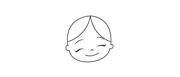 小红帽简笔画画法教程