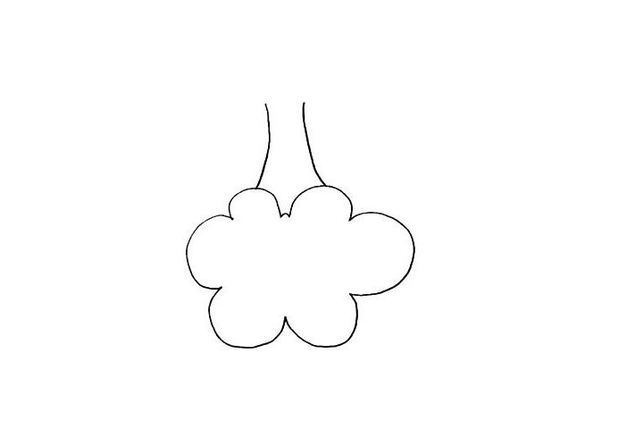 天空之城简笔画画法步骤