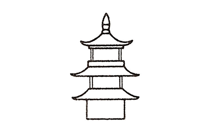 塔的画法