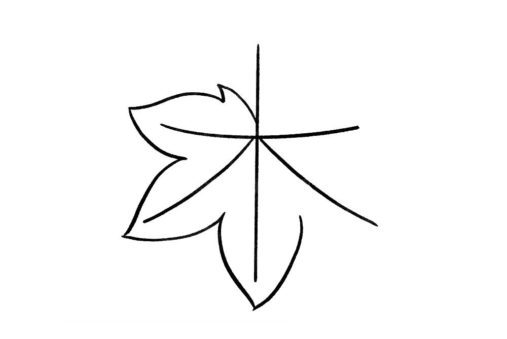 霜叶红于二月花 秋天的枫叶简笔画