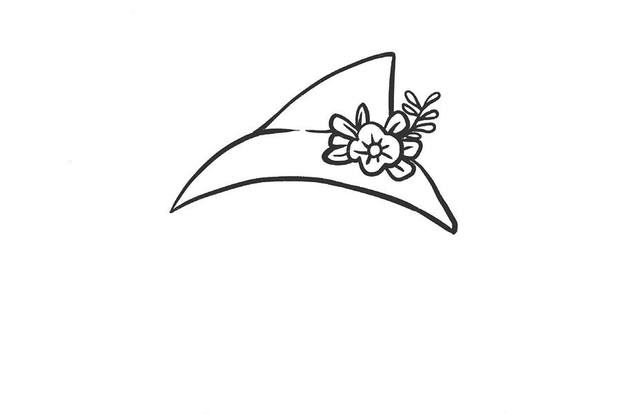 拽拽的小女孩简笔画画法