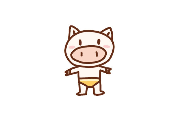 卡通小猪简笔画步骤