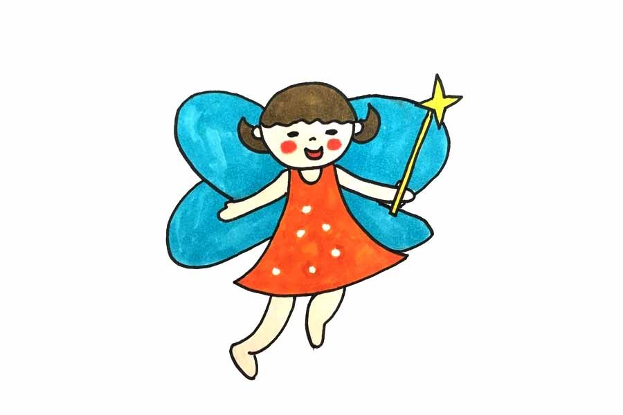 简单可爱的仙女怎么画