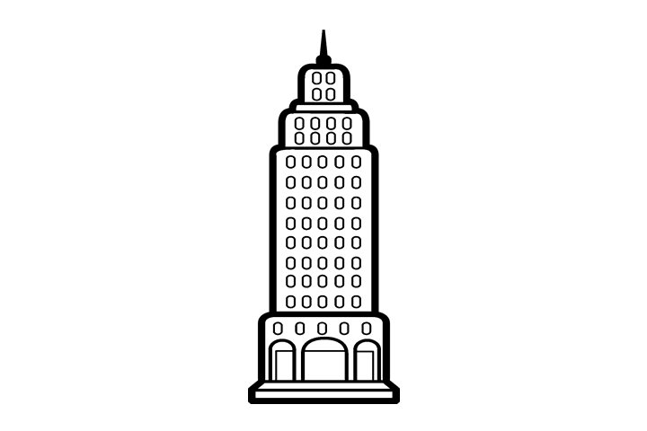 世界知名建筑简笔画图片